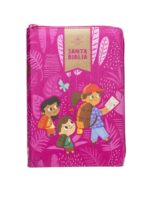 Niños Biblia - Rv60 Interactiva Gr Niña Rosa Zipper