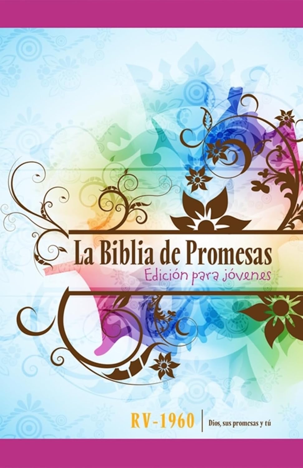 Portada de Biblia Promesas para Jovenes RV60 (rosado - ISBN 9780789921574