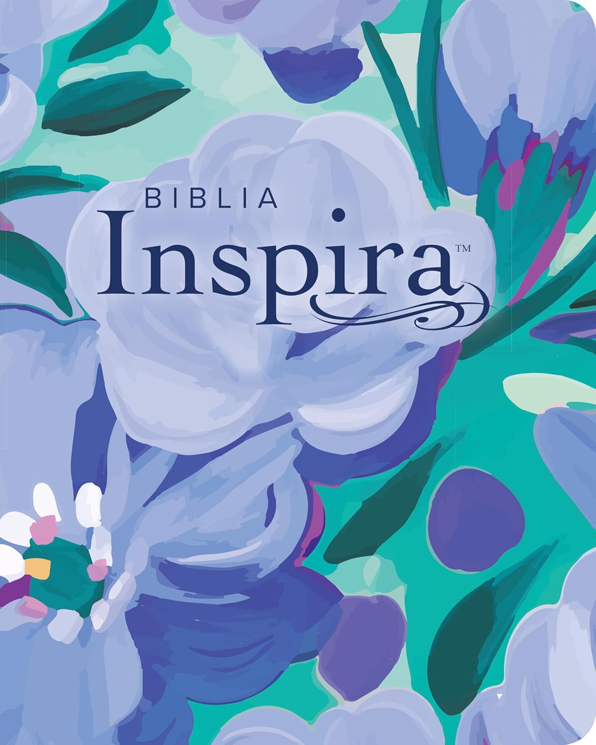 Portada de Biblia Inspira Grande NTV Ramo Azul - ISBN 9781496488985