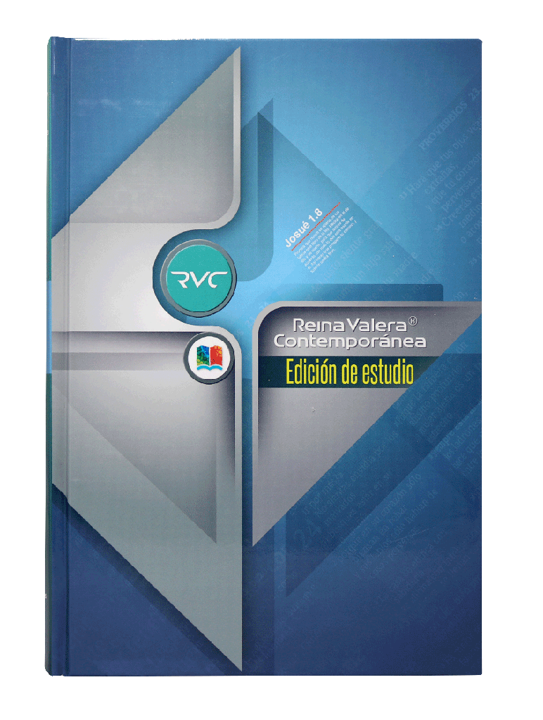 Portada de BIblia Estudio RVC Tapa dura Colores - ISBN 9781598777963