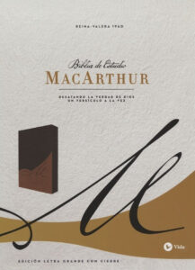 Portada de Biblia Estudio MacArthur TS RV1960 LG Forro - ISBN 9780829772104