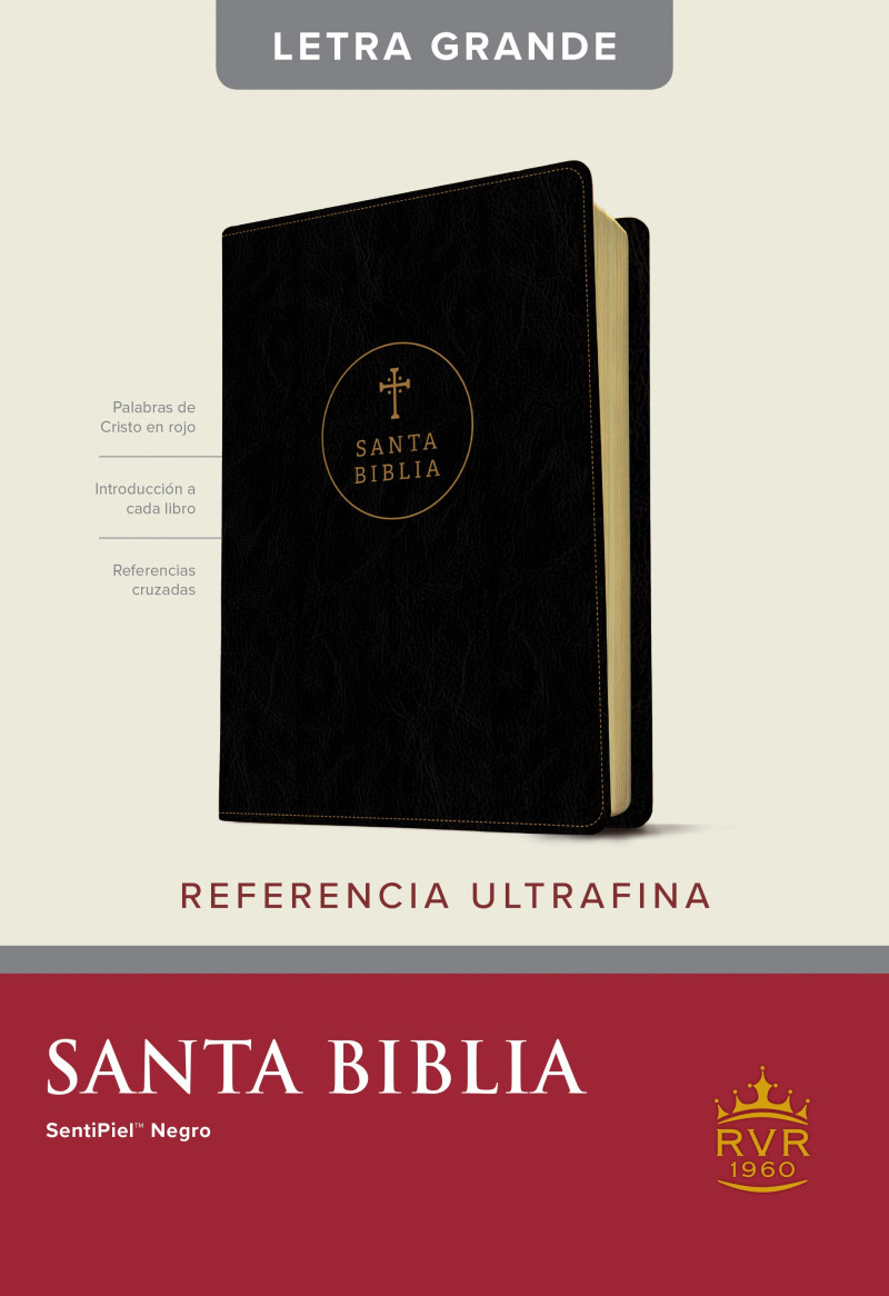 Portada de BIBLIA RVR60-REFERENCIA ULTRA FINA / NEGRO Letra Grande - ISBN 9781496445889