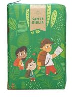 Portada de Niños Biblia - Rv60 Interactiva Gr Niño Verde Zipper - ISBN 9798384510697