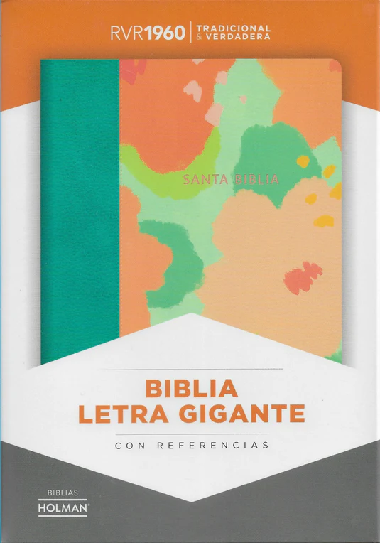 Biblia Rv60 Gigante Floral Turq - 9781087770246