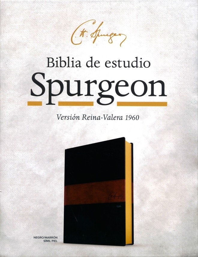 Biblia Estudio C.H Spurgeon Negro-Cafe RV60 - 9781535915182
