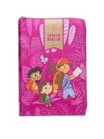 Niños Biblia - Rv60 Interactiva Gr Niña Rosa Zipper - 9798384510703