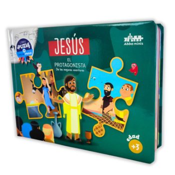 Portada de Niños rompecabezas Jesus protagonista - ISBN 9798893842975
